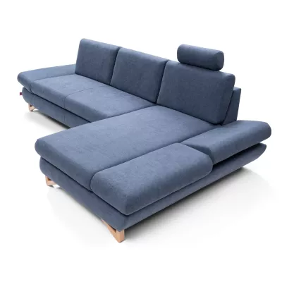 Rozkládací rohová sedačka GULEPA 1 - modrá, pravý roh