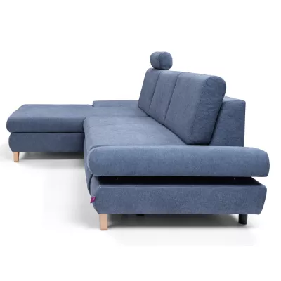 Rozkládací rohová sedačka GULEPA 1 - modrá, levý roh