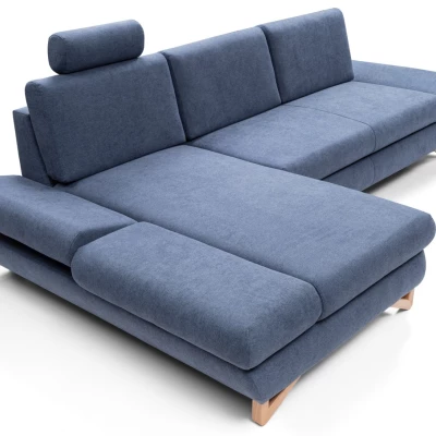 Rozkládací rohová sedačka GULEPA 1 - modrá, levý roh