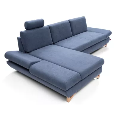 Rozkládací rohová sedačka GULEPA 1 - modrá, levý roh