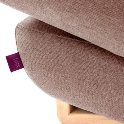 Rozkládací rohová sedačka GULEPA 1 - pastelová růžová, pravý roh