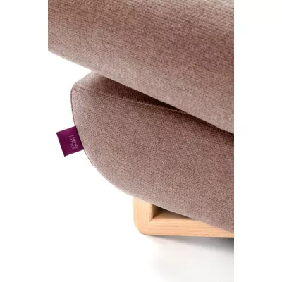 Rozkládací rohová sedačka GULEPA 1 - pastelová růžová, pravý roh