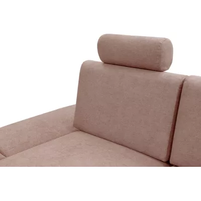 Rozkládací rohová sedačka GULEPA 1 - pastelová růžová, levý roh