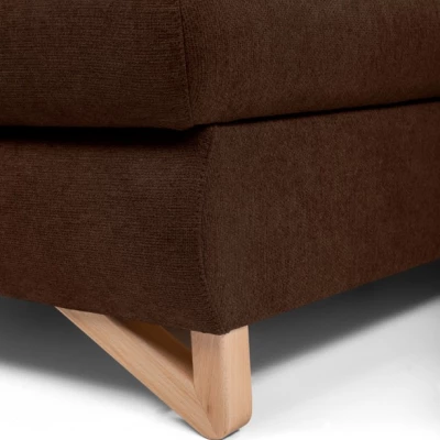 Rozkládací rohová sedačka GULEPA 1 - ořechová, pravý roh