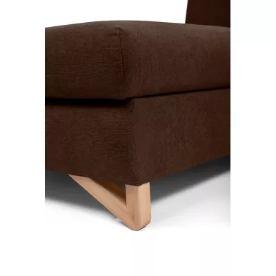 Rozkládací rohová sedačka GULEPA 1 - ořechová, pravý roh