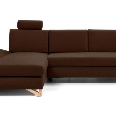 Rozkládací rohová sedačka GULEPA 1 - ořechová, levý roh