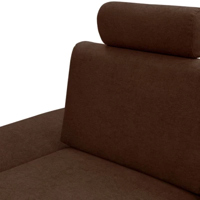 Rozkládací rohová sedačka GULEPA 1 - ořechová, levý roh