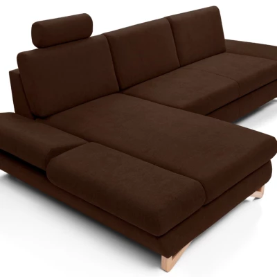 Rozkládací rohová sedačka GULEPA 1 - ořechová, levý roh