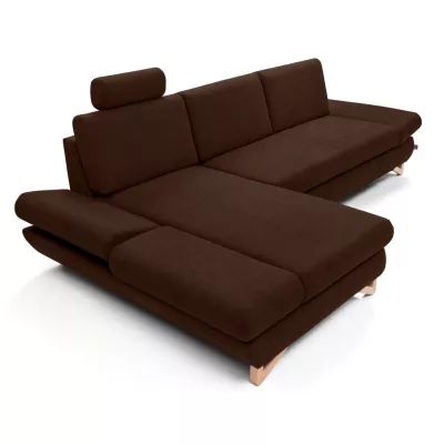 Rozkládací rohová sedačka GULEPA 1 - ořechová, levý roh