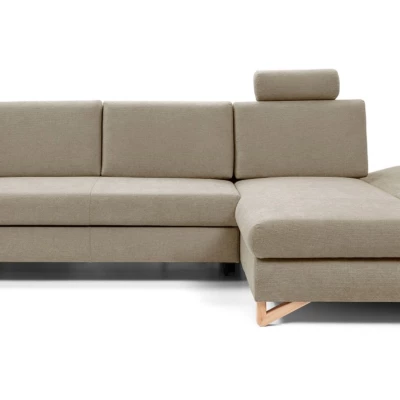 Rozkládací rohová sedačka GULEPA 1 - světlá hnědá, pravý roh