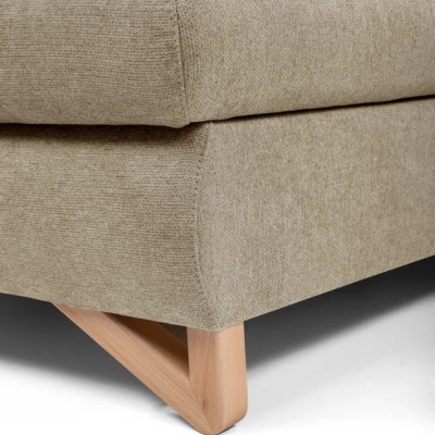 Rozkládací rohová sedačka GULEPA 1 - světlá hnědá, pravý roh