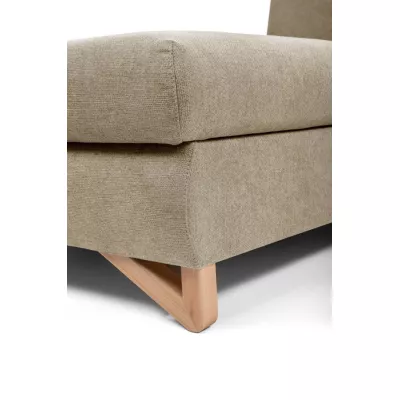 Rozkládací rohová sedačka GULEPA 1 - světlá hnědá, pravý roh