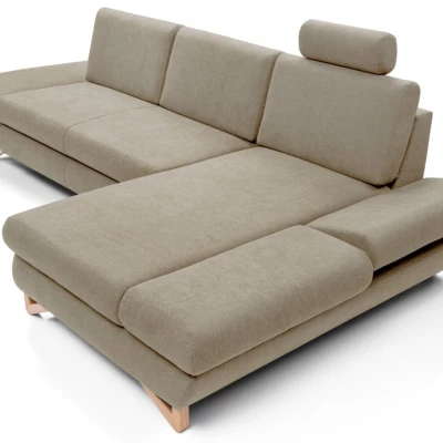 Rozkládací rohová sedačka GULEPA 1 - světlá hnědá, pravý roh