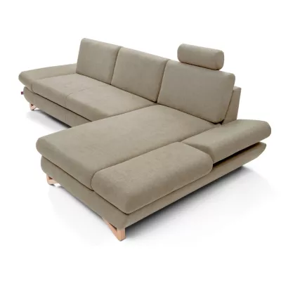 Rozkládací rohová sedačka GULEPA 1 - světlá hnědá, pravý roh