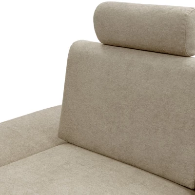 Rozkládací rohová sedačka GULEPA 1 - světlá hnědá, levý roh