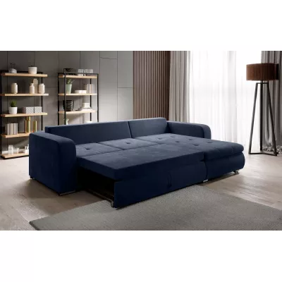 Rohová sedací souprava DAFNI MINI - tmavě modrá, levý roh