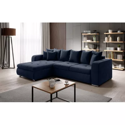 Rohová sedací souprava DAFNI MINI - tmavě modrá, levý roh