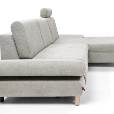 Rozkládací rohová sedačka GULEPA 1 - popelavá, pravý roh