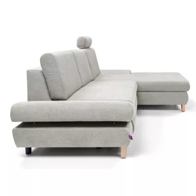 Rozkládací rohová sedačka GULEPA 1 - popelavá, pravý roh