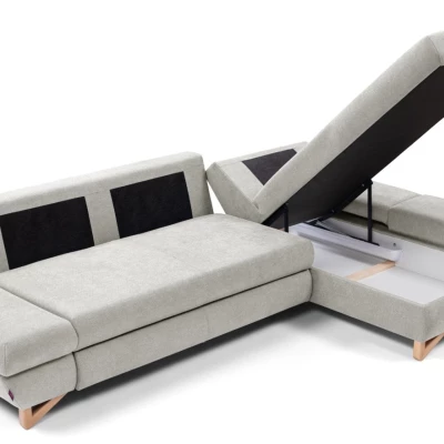 Rozkládací rohová sedačka GULEPA 1 - popelavá, pravý roh