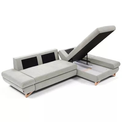 Rozkládací rohová sedačka GULEPA 1 - popelavá, pravý roh