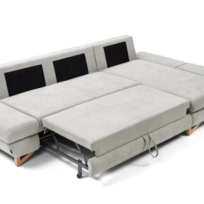 Rozkládací rohová sedačka GULEPA 1 - popelavá, pravý roh