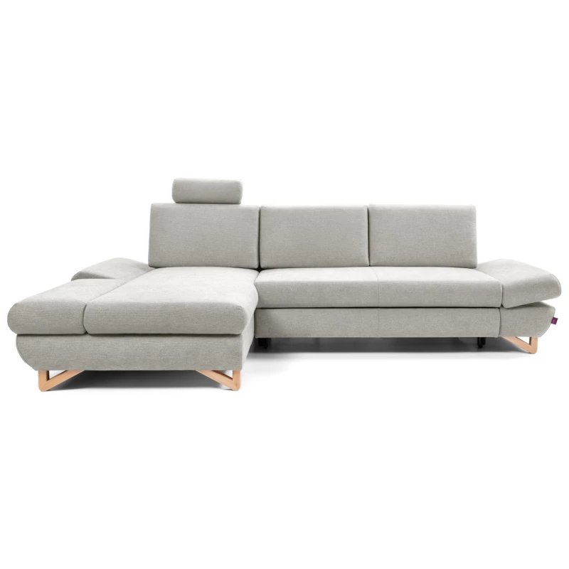 Rozkládací rohová sedačka GULEPA 1 - popelavá, levý roh