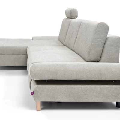 Rozkládací rohová sedačka GULEPA 1 - popelavá, levý roh