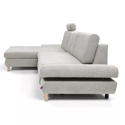 Rozkládací rohová sedačka GULEPA 1 - popelavá, levý roh