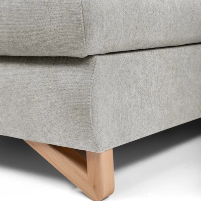 Rozkládací rohová sedačka GULEPA 1 - popelavá, levý roh