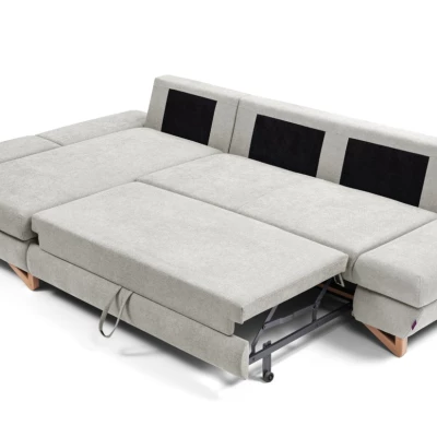 Rozkládací rohová sedačka GULEPA 1 - popelavá, levý roh