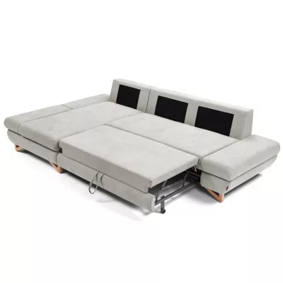 Rozkládací rohová sedačka GULEPA 1 - popelavá, levý roh