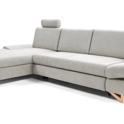 Rozkládací rohová sedačka GULEPA 1 - popelavá, levý roh