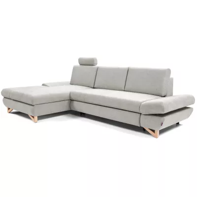 Rozkládací rohová sedačka GULEPA 1 - popelavá, levý roh