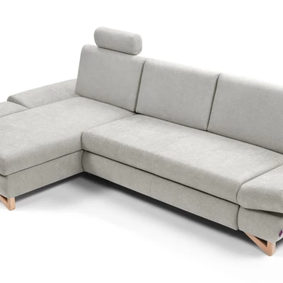 Rozkládací rohová sedačka GULEPA 1 - popelavá, levý roh