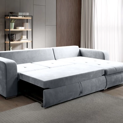 Rohová sedací souprava DAFNI MINI - šedá, levý roh