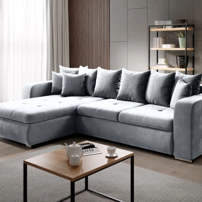 Rohová sedací souprava DAFNI MINI - šedá, levý roh