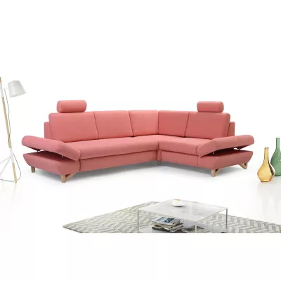 Rohová moderní sedačka GULEPA 2 - meruňková, pravý roh