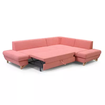 Rohová moderní sedačka GULEPA 2 - meruňková, pravý roh