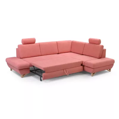 Rohová moderní sedačka GULEPA 2 - meruňková, pravý roh