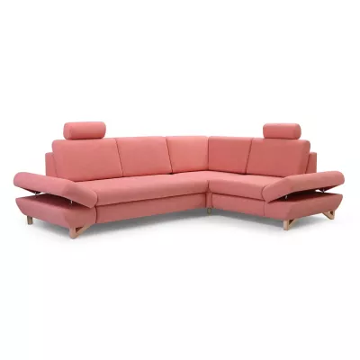 Rohová moderní sedačka GULEPA 2 - meruňková, pravý roh