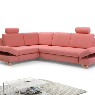 Rohová moderní sedačka GULEPA 2 - meruňková, levý roh