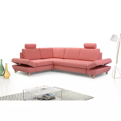 Rohová moderní sedačka GULEPA 2 - meruňková, levý roh