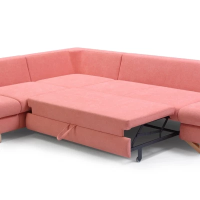 Rohová moderní sedačka GULEPA 2 - meruňková, levý roh