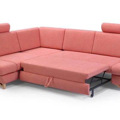 Rohová moderní sedačka GULEPA 2 - meruňková, levý roh