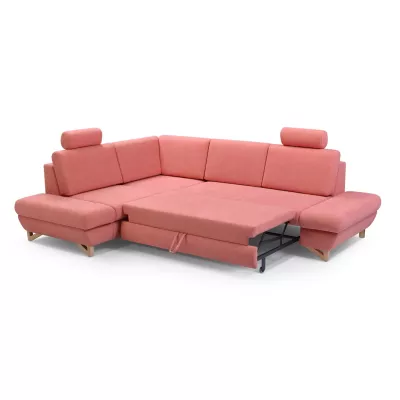 Rohová moderní sedačka GULEPA 2 - meruňková, levý roh