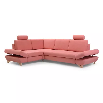 Rohová moderní sedačka GULEPA 2 - meruňková, levý roh