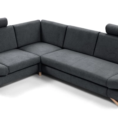 Rohová moderní sedačka GULEPA 2 - tmavá šedá, levý roh