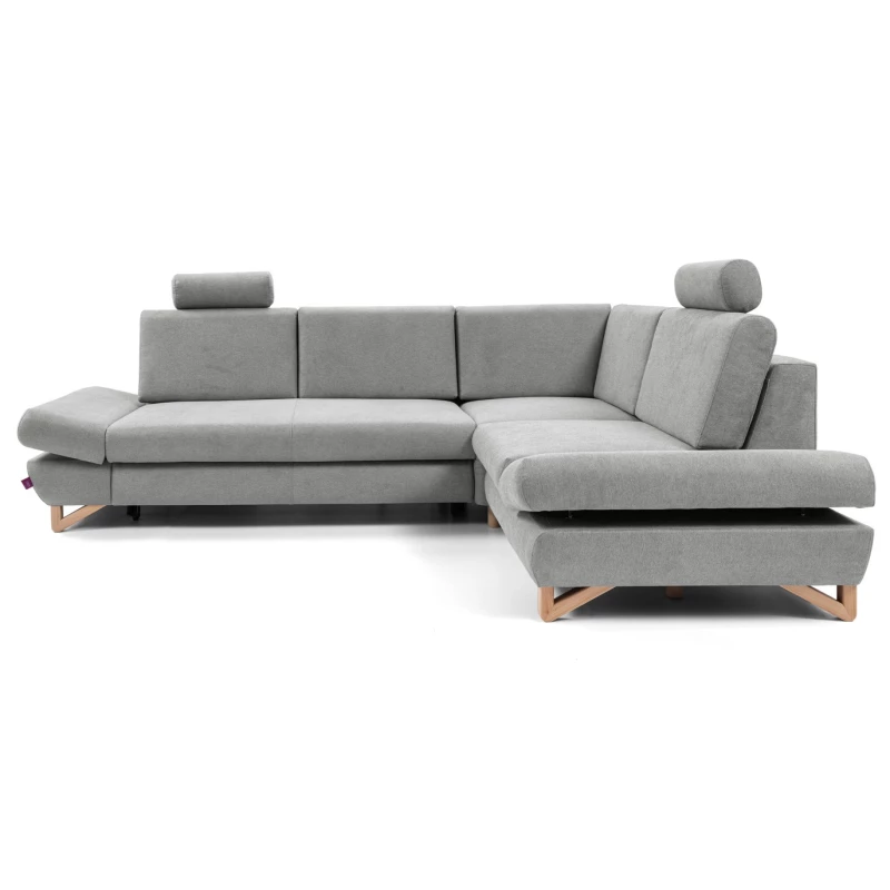 Rohová moderní sedačka GULEPA 2 - šedá, pravý roh