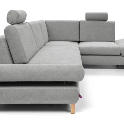 Rohová moderní sedačka GULEPA 2 - šedá, pravý roh